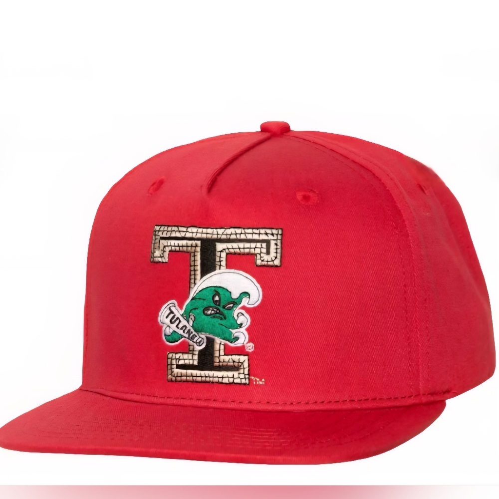 NWT TRAVIS SCOTT x MITCHELL & NESS TULANE GREEN WAVE SNAPBACK HAT